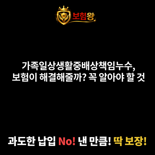 가족일상생활중배상책임누수