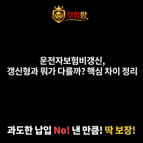 운전자보험비갱신