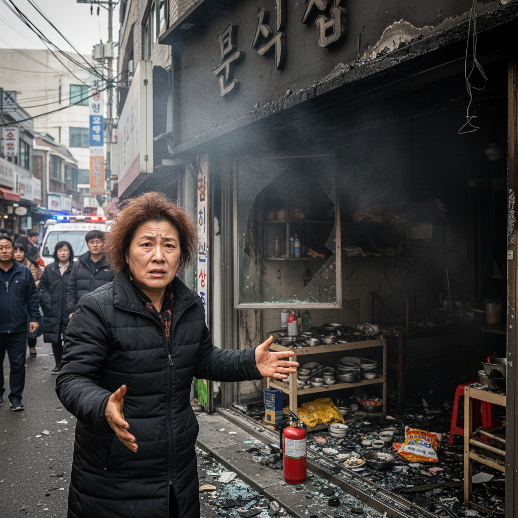 예측 불가능한 기업 위험에 불안해하는 소규모 사업장 대표
