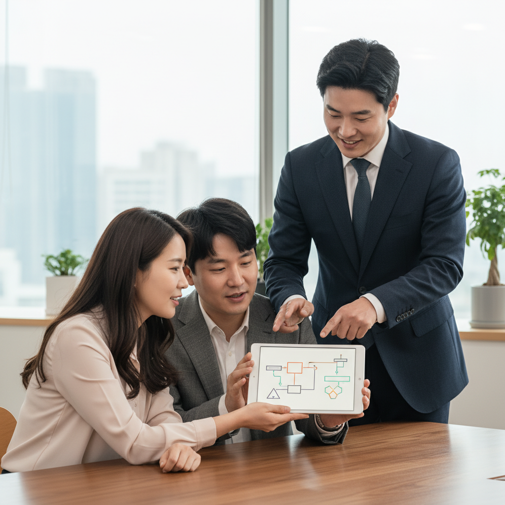 실비보험고지의무를 상담하는 보험 전문가
