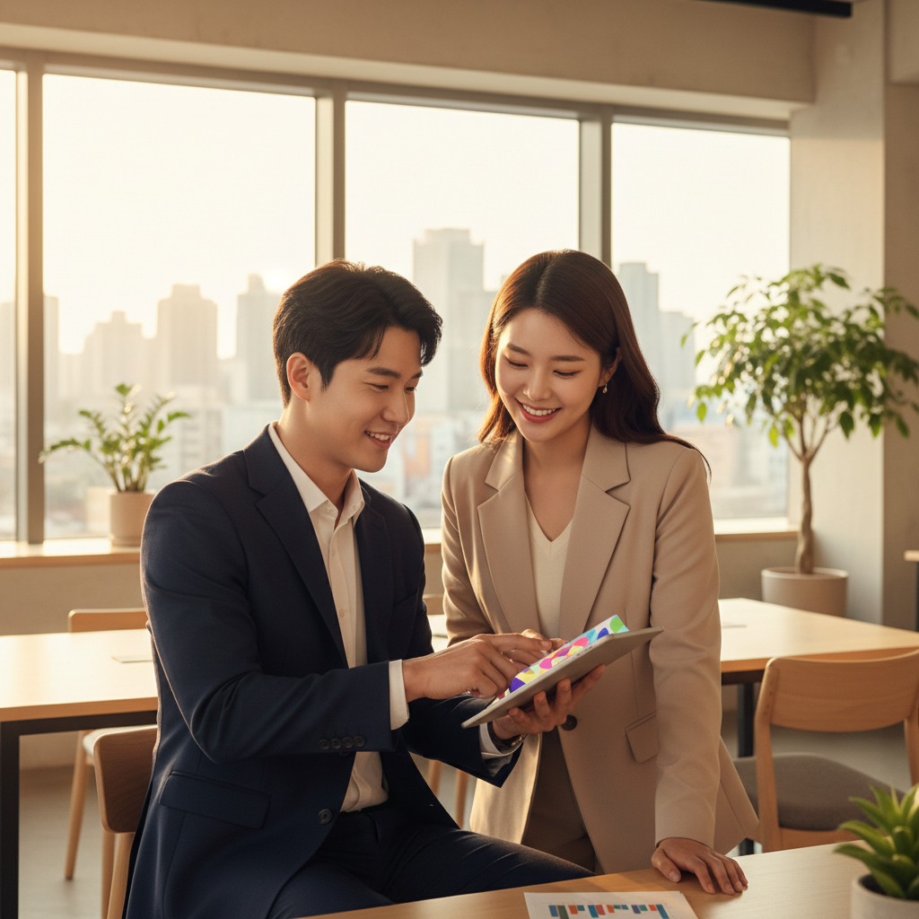 자동차보험할증 상담을 받는 모습 자동차보험할증 상담을 받는 모습