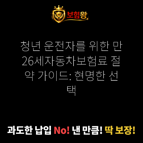 만26세자동차보험료