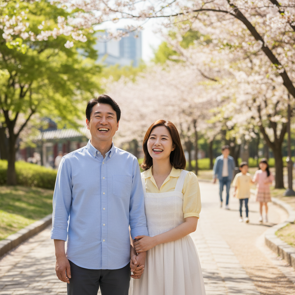 든든한 건강보험으로 안심하고 웃는 가족