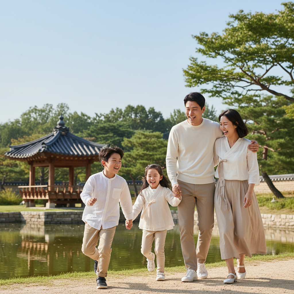 안심하고 미래를 계획하는 행복한 가족 안심하고 미래를 계획하는 행복한 가족