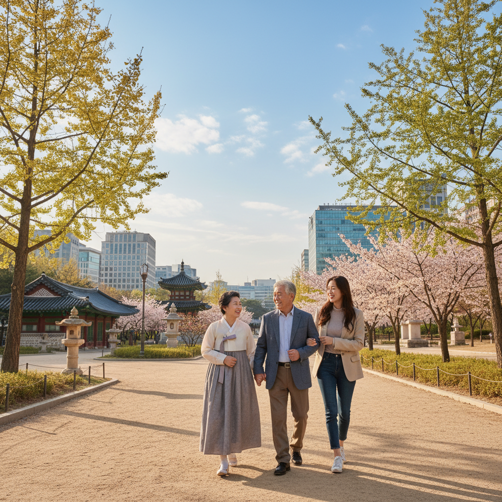 편안하고 행복한 노후를 보내는 노년 부부