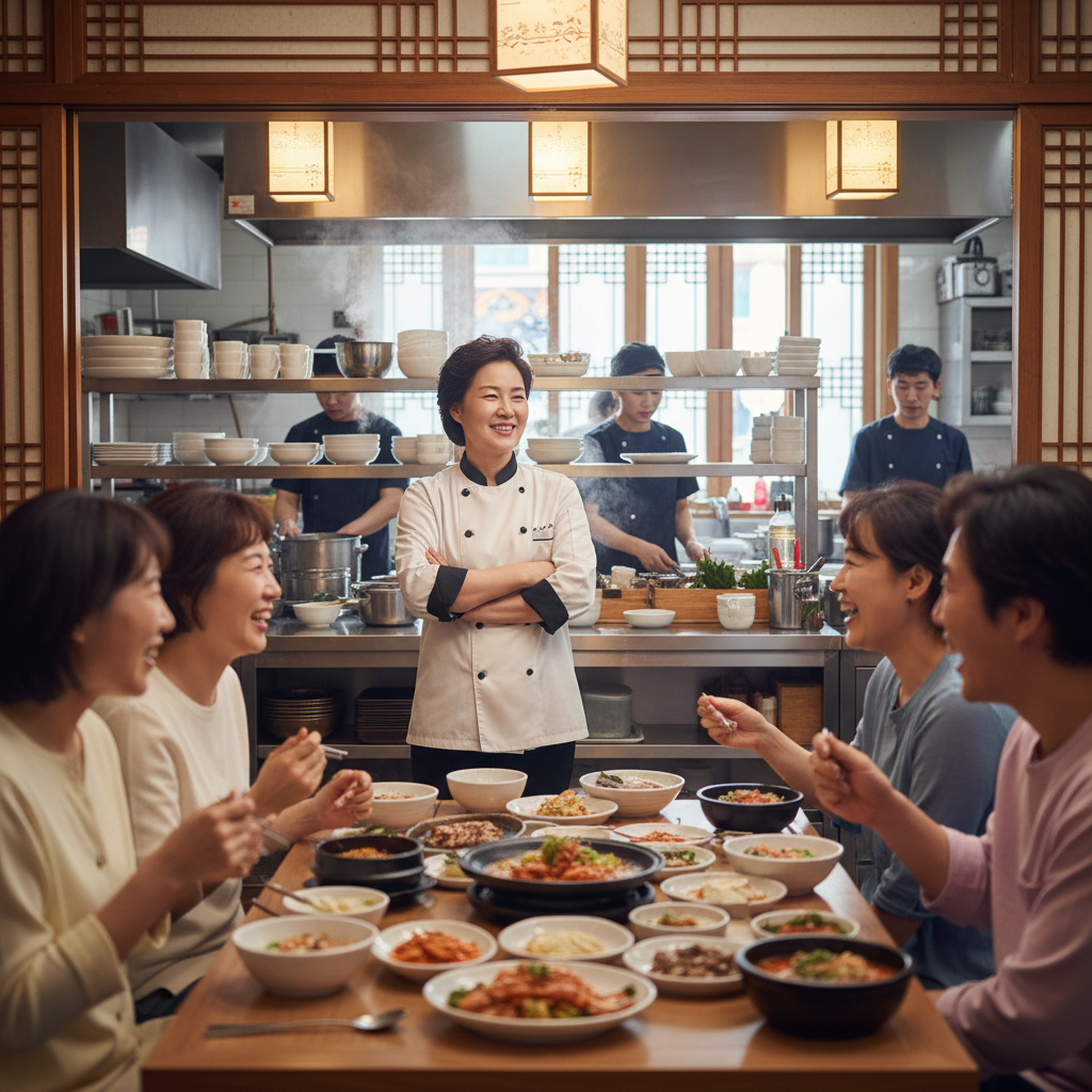 음식점재난배상책임보험 가입 후 안심하고 손님을 맞이하는 음식점 사장님