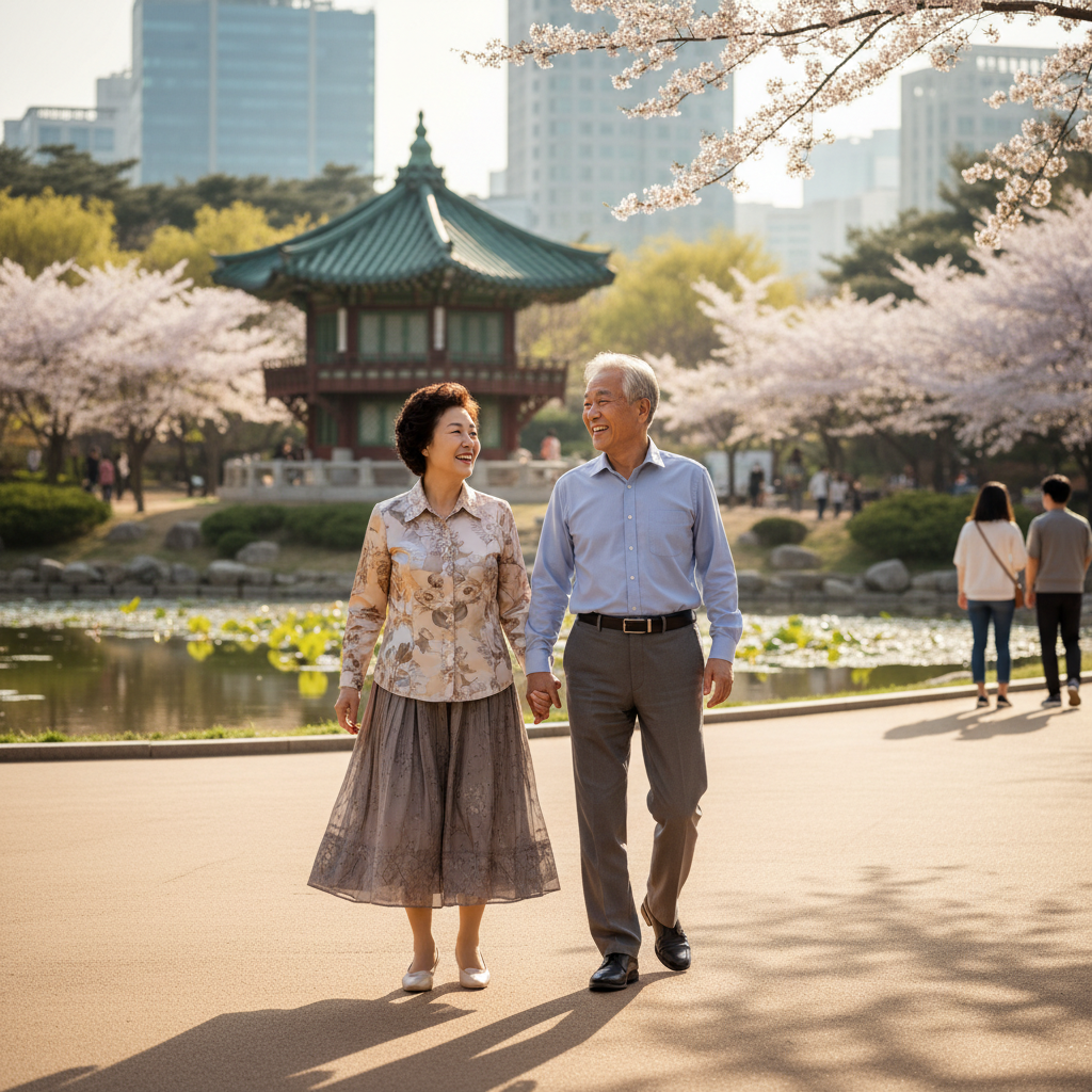 노후실손의료보험으로 의료비 걱정 없이 행복한 노년을 보내는 노부부