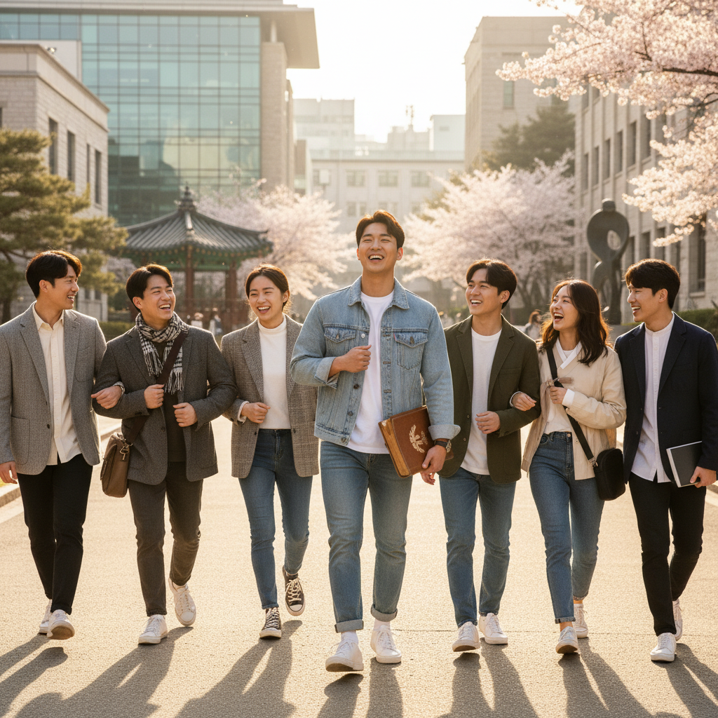 안심하고 캠퍼스 생활을 즐기는 대학생들 안심하고 캠퍼스 생활을 즐기는 대학생들