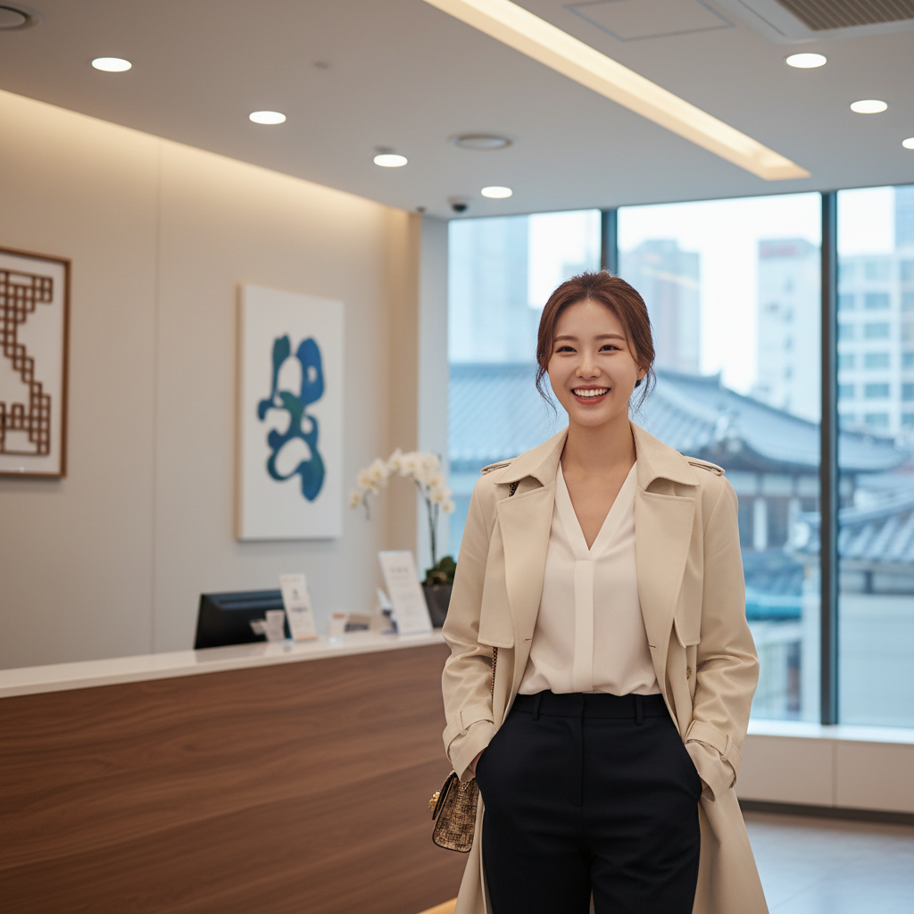 치아보험으로 만족스럽게 치료받고 미소 짓는 사람 치아보험으로 만족스럽게 치료받고 미소 짓는 사람