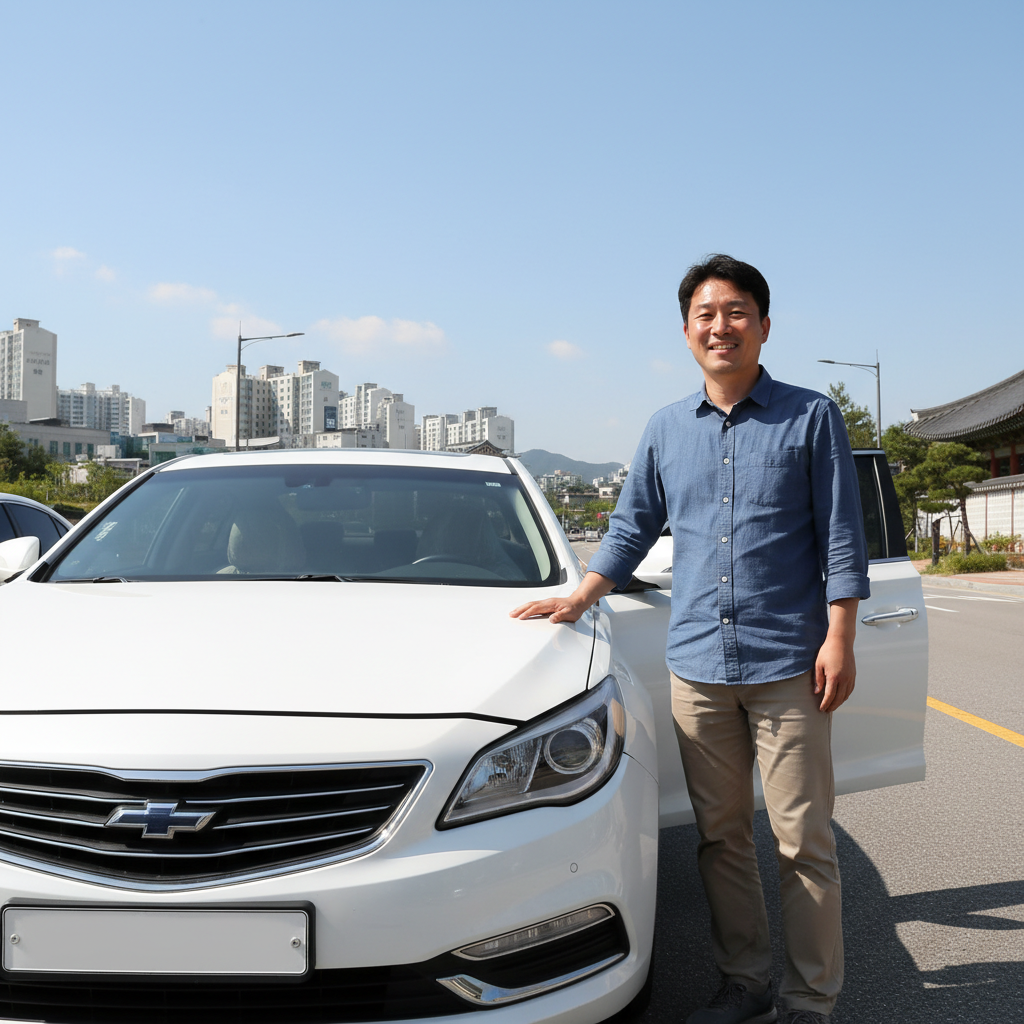 자동차화재보험 덕분에 차량 수리 후 안심하는 운전자 자동차화재보험 덕분에 차량 수리 후 안심하는 운전자