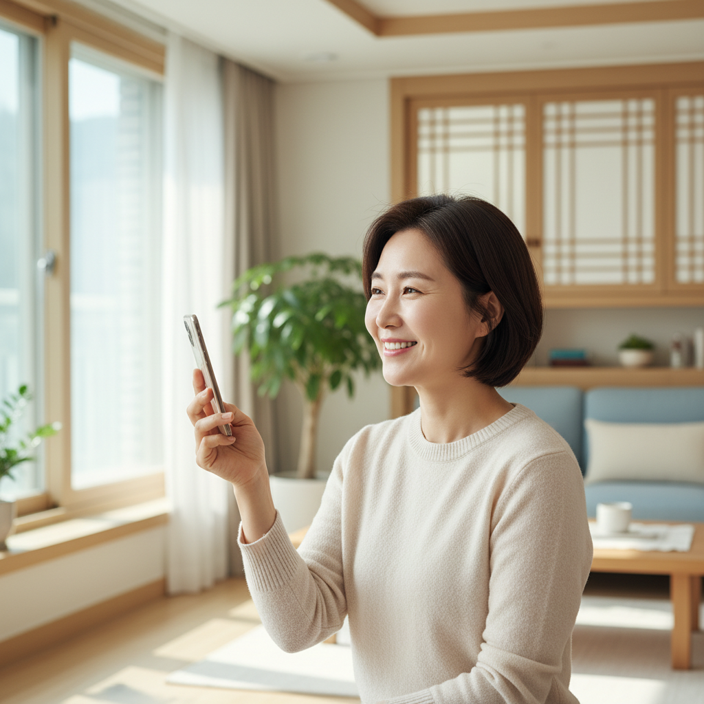 40대실비보험으로 안심하는 여성