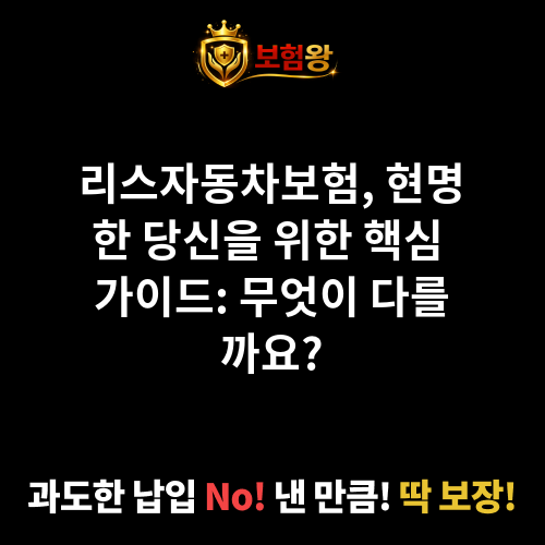 리스자동차보험