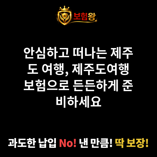 제주도여행보험