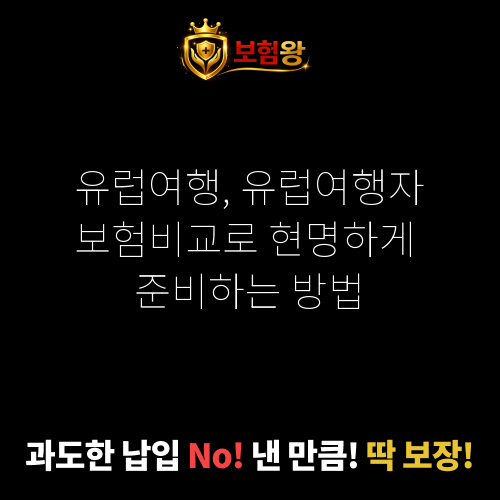 유럽여행자보험비교