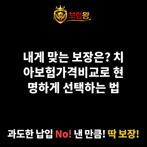 치아보험가격비교