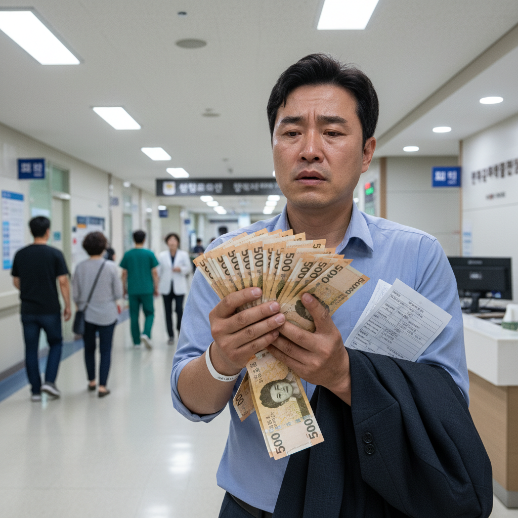 교통사고 후 치료비 걱정하는 운전자보험부상치료비 관련 이미지