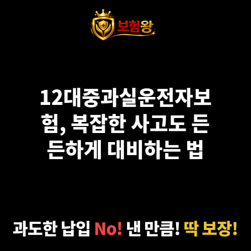 12대중과실운전자보험