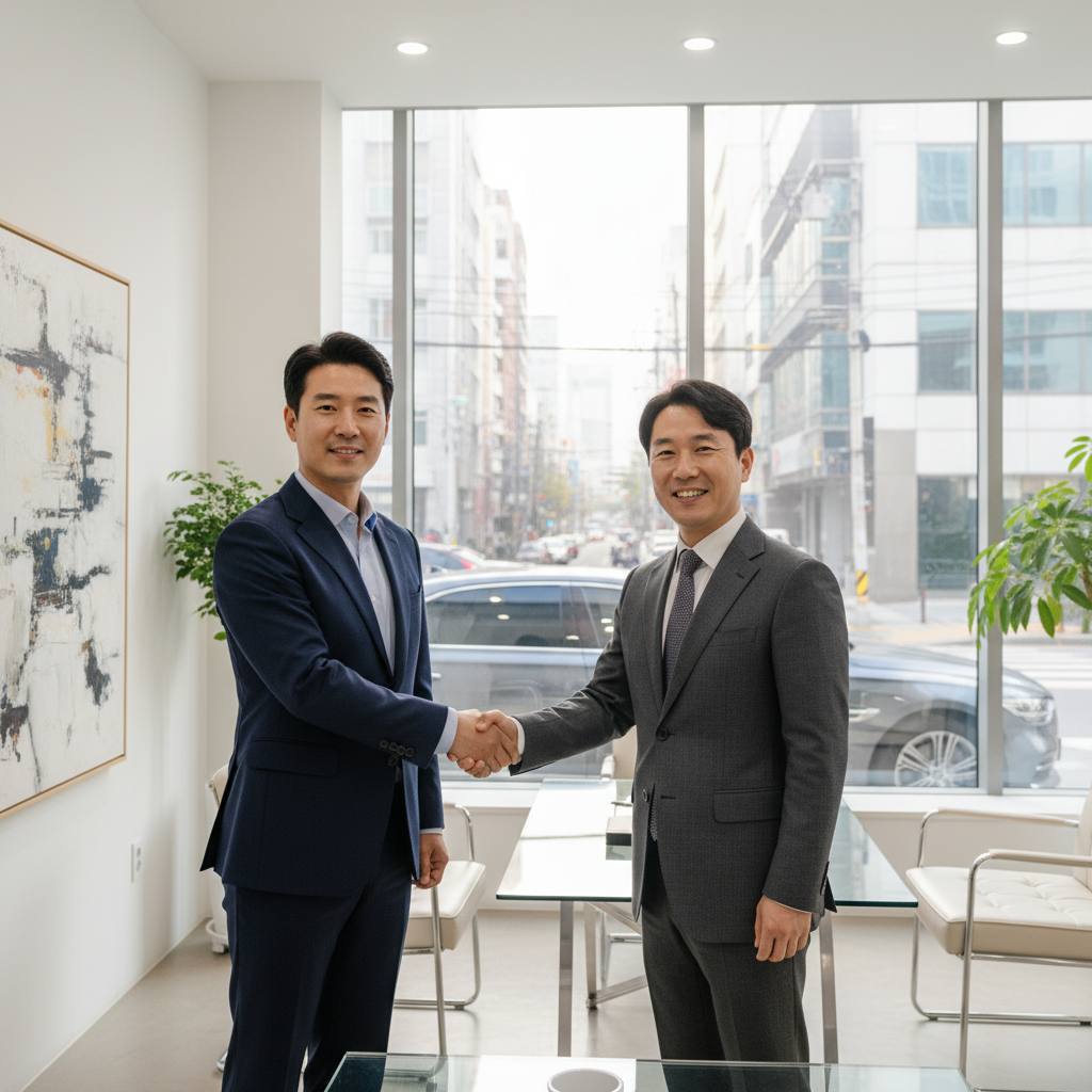 전문가와 상담하며 안심하는 기업 대표