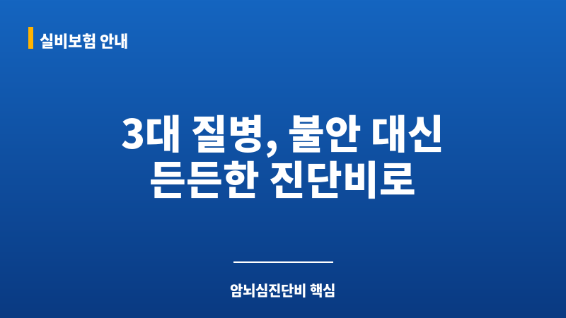 암뇌심진단비 보조 이미지