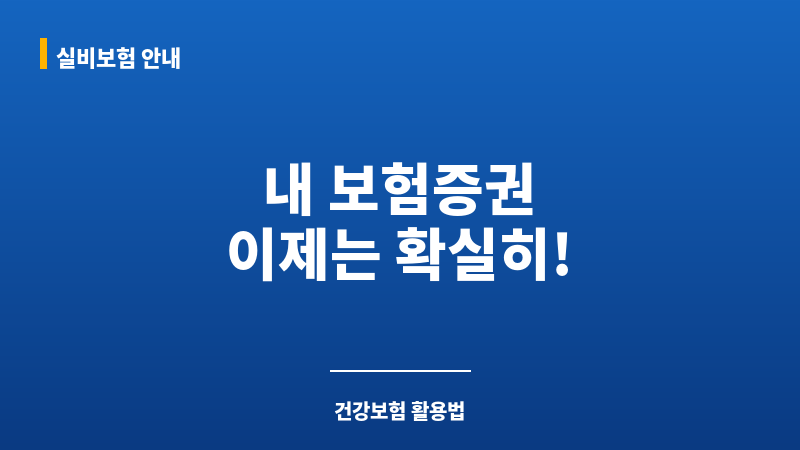 보험증권 보조 이미지