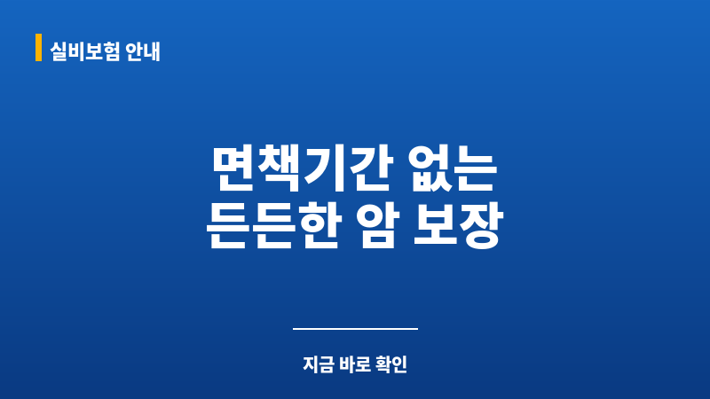 면책없는암보험 보조 이미지 면책없는암보험 보조 이미지