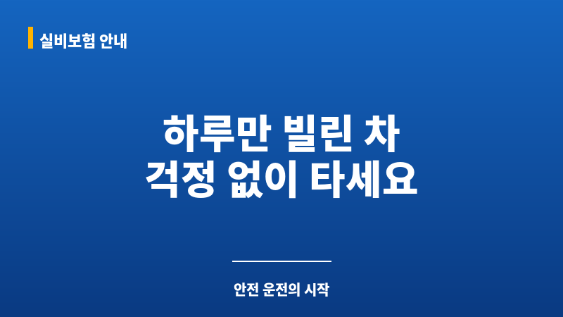 원데이보험자차 보조 이미지 원데이보험자차 보조 이미지