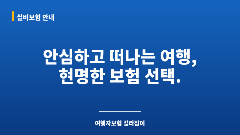 여행자보험비교 보조 이미지