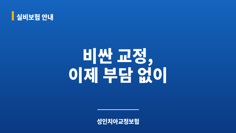 성인치아교정보험 보조 이미지