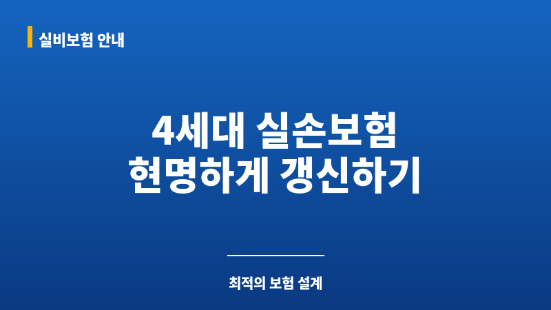 4세대실손보험갱신 보조 이미지