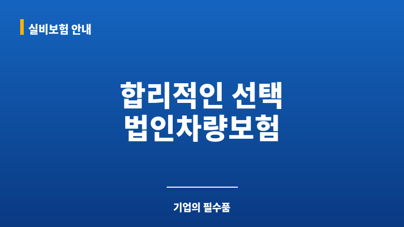 법인차량다이렉트자동차보험 보조 이미지