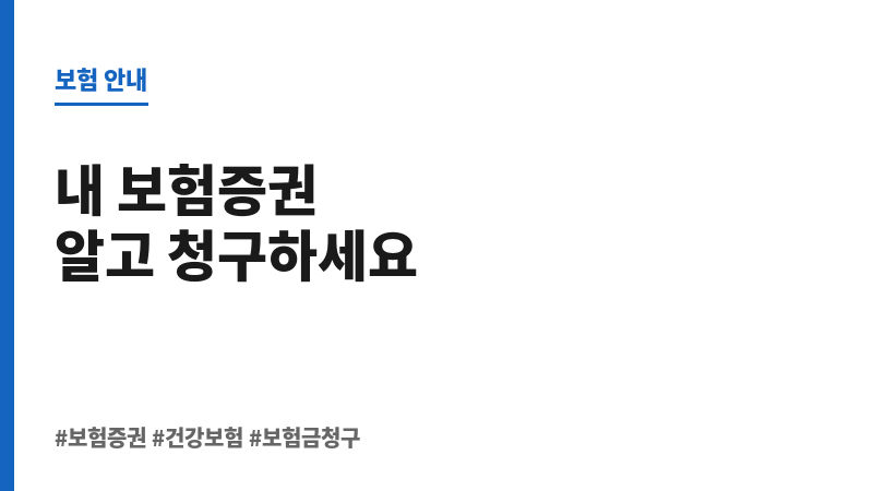 보험증권 보조 이미지