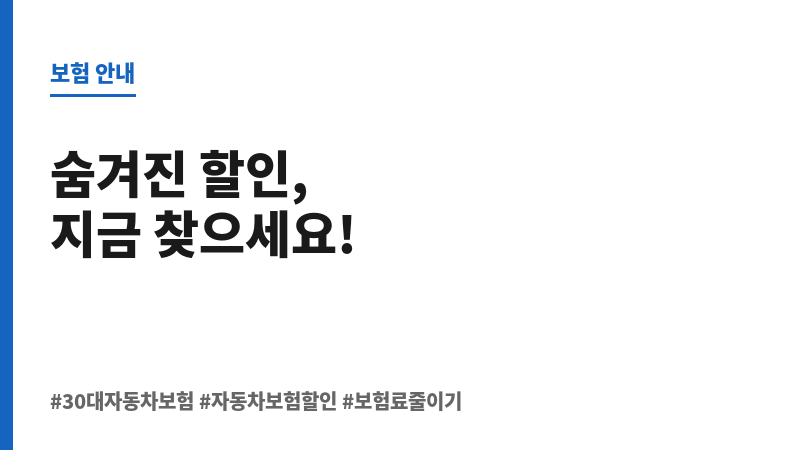 30대자동차보험료 보조 이미지 30대자동차보험료 보조 이미지