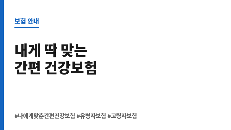 나에게맞춘간편건강보험 보조 이미지 나에게맞춘간편건강보험 보조 이미지