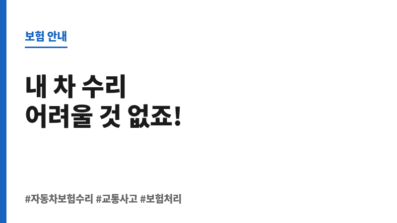 자동차보험수리 보조 이미지