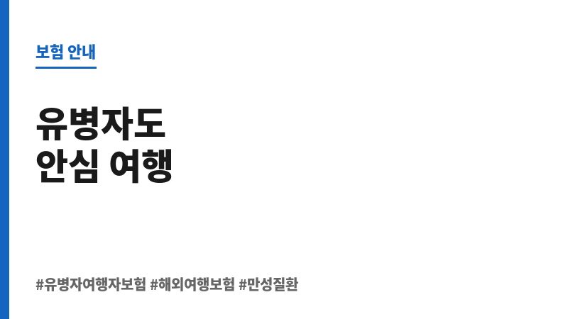 유병자여행자보험 보조 이미지