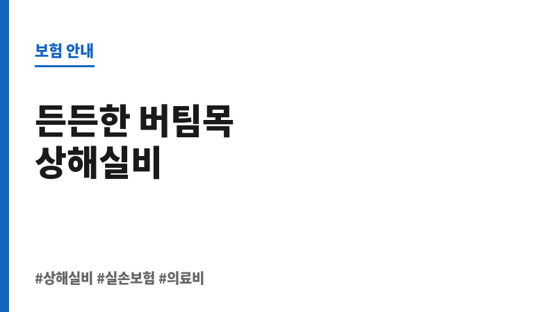 상해실비 보조 이미지 상해실비 보조 이미지