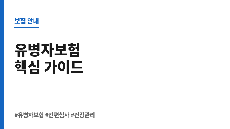 유병자보험 보조 이미지