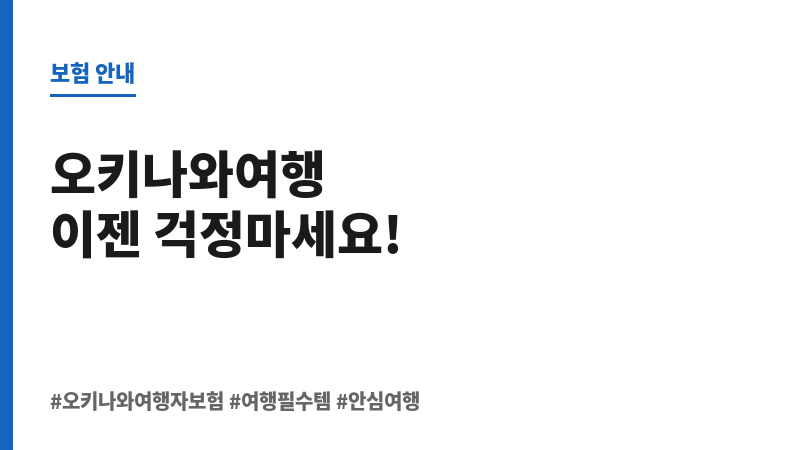 오키나와여행자보험 보조 이미지 오키나와여행자보험 보조 이미지