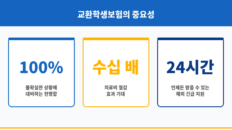 교환학생여행자보험 보조 이미지