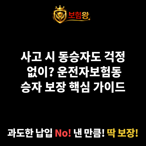 운전자보험동승자