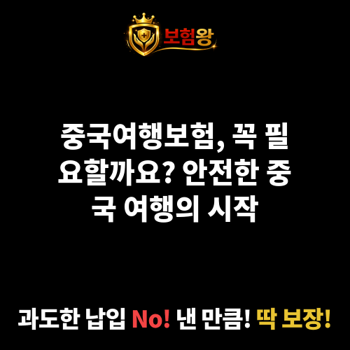 중국여행보험