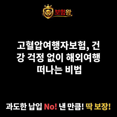고혈압여행자보험