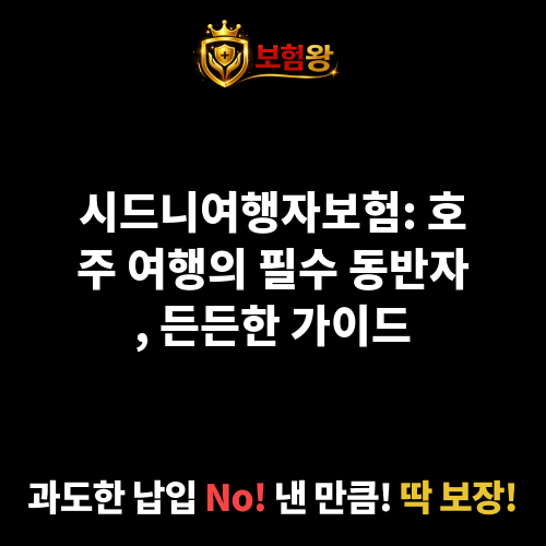 시드니여행자보험