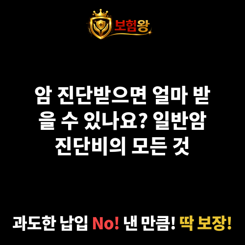 일반암진단비