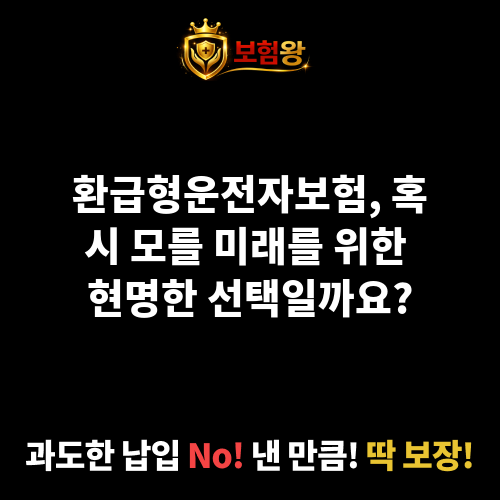 환급형운전자보험