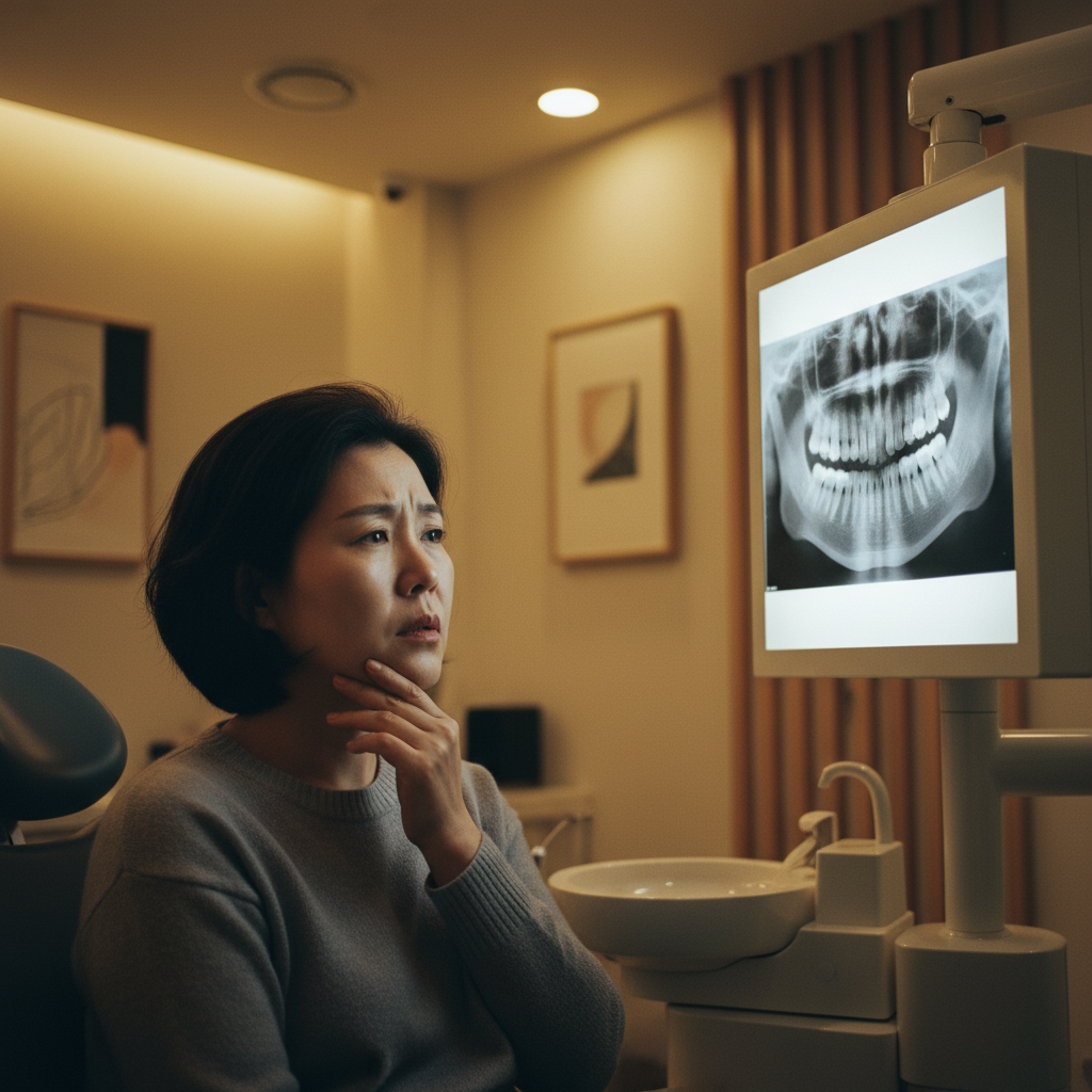 50대치아보험추천 고민하는 50대 남성
