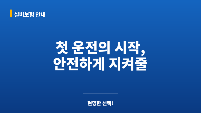 만19세운전자보험 보조 이미지