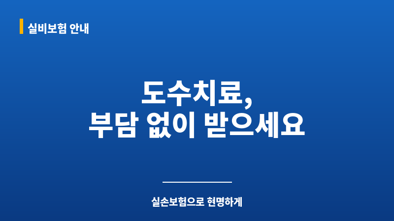 도수치료실손보험 보조 이미지