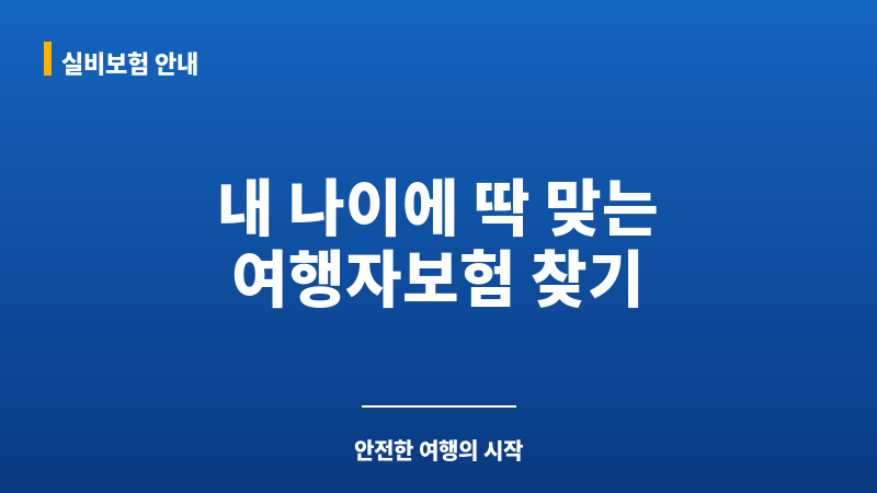 여행자보험나이 보조 이미지 여행자보험나이 보조 이미지