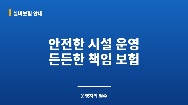체육시설배상책임보험 보조 이미지